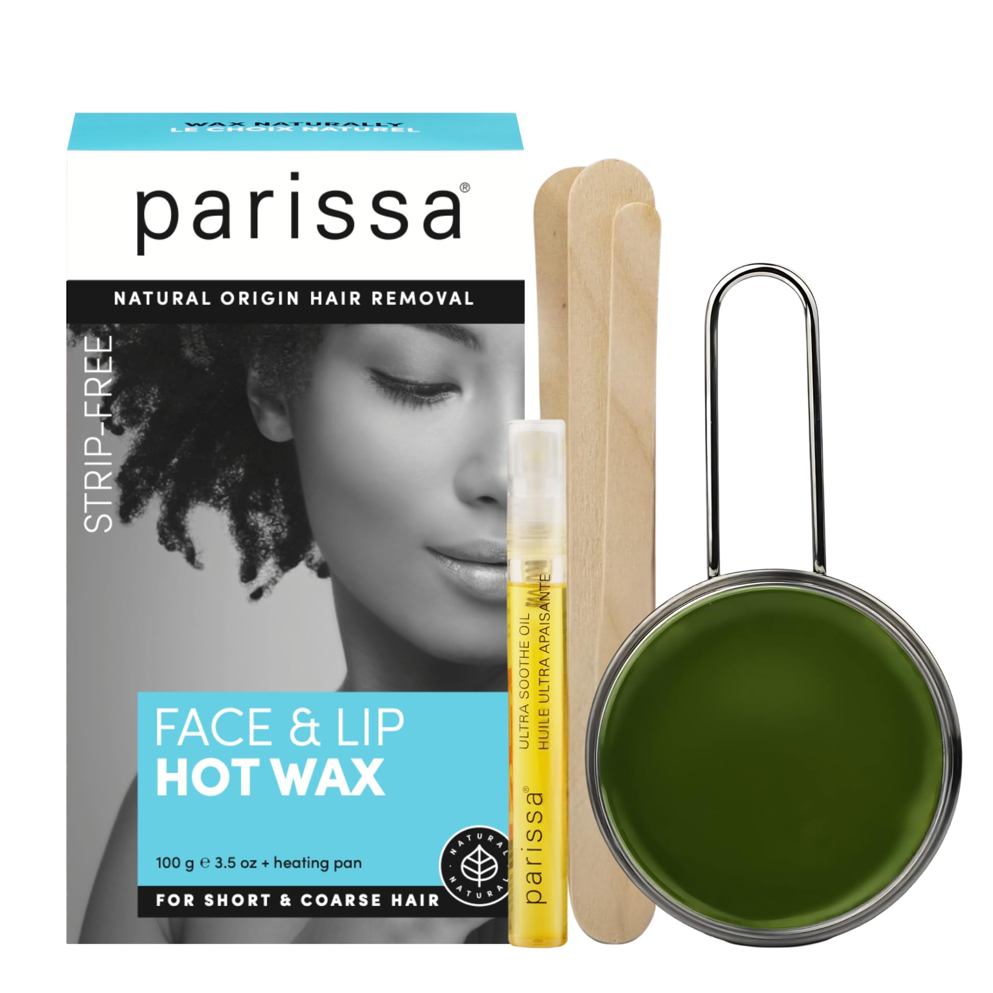 Amazon.com : Parissa Natural Face & Lip Hard Wax Kit | No-Strip